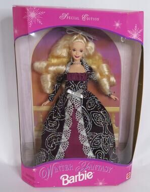 VINTAGE 1996 Winter Fantasy BARBIE #17249 Caucasian Blonde New In Box Mattel